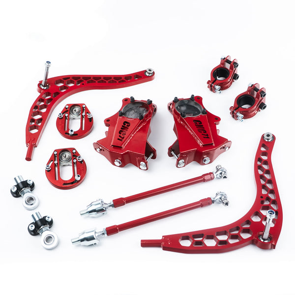 Drift kit BMW E46 PRO – zväčšený uhol riadenia 70° (CNC71 PRO KIT)