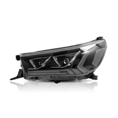 Tuning front LED projector headlights Toyota Hilux (2015–2020)
