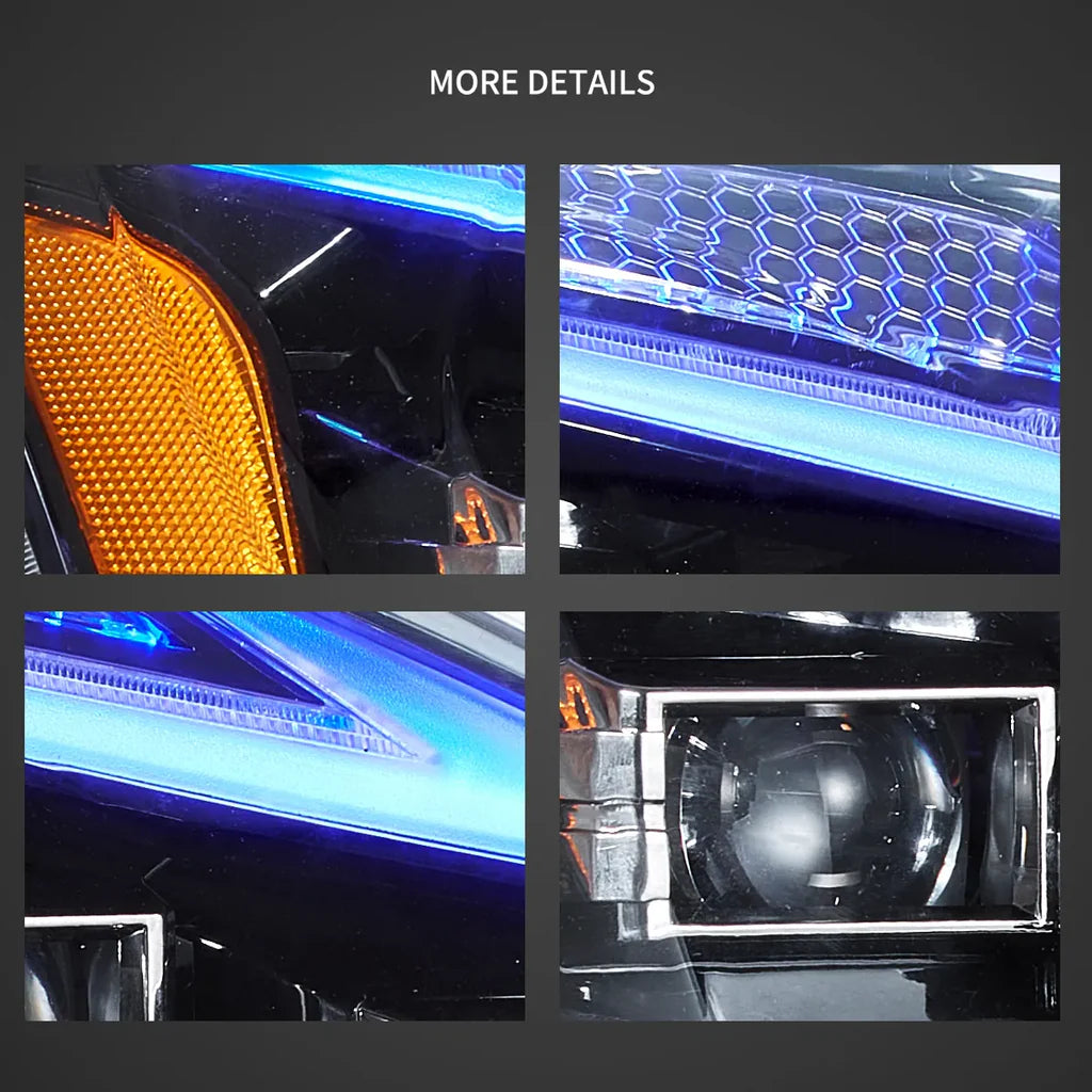 Tuning predné LED Matrix svetlá Lexus IS XE20 (2006–2013) Blue DRL