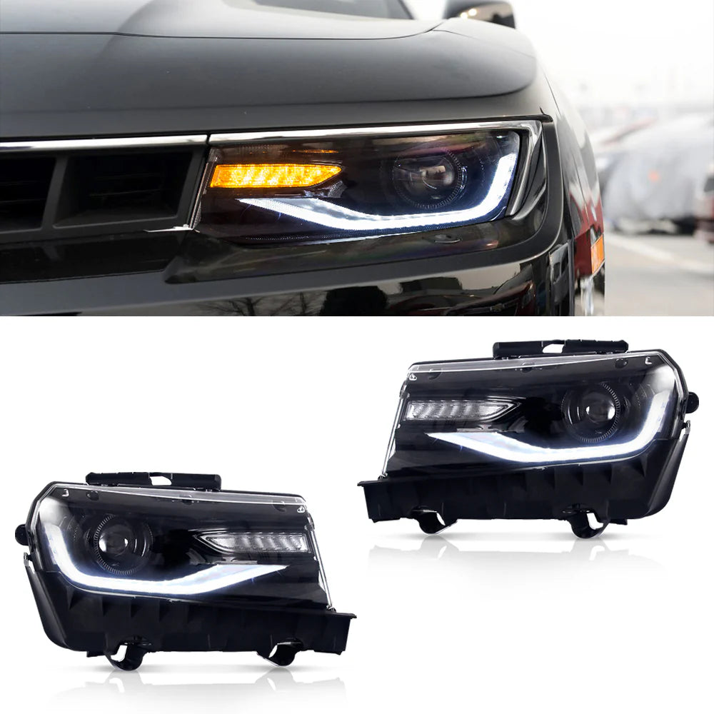 Chevrolet Camaro 2014–2015 predné svetlá projektor sekvenčné (RGB)