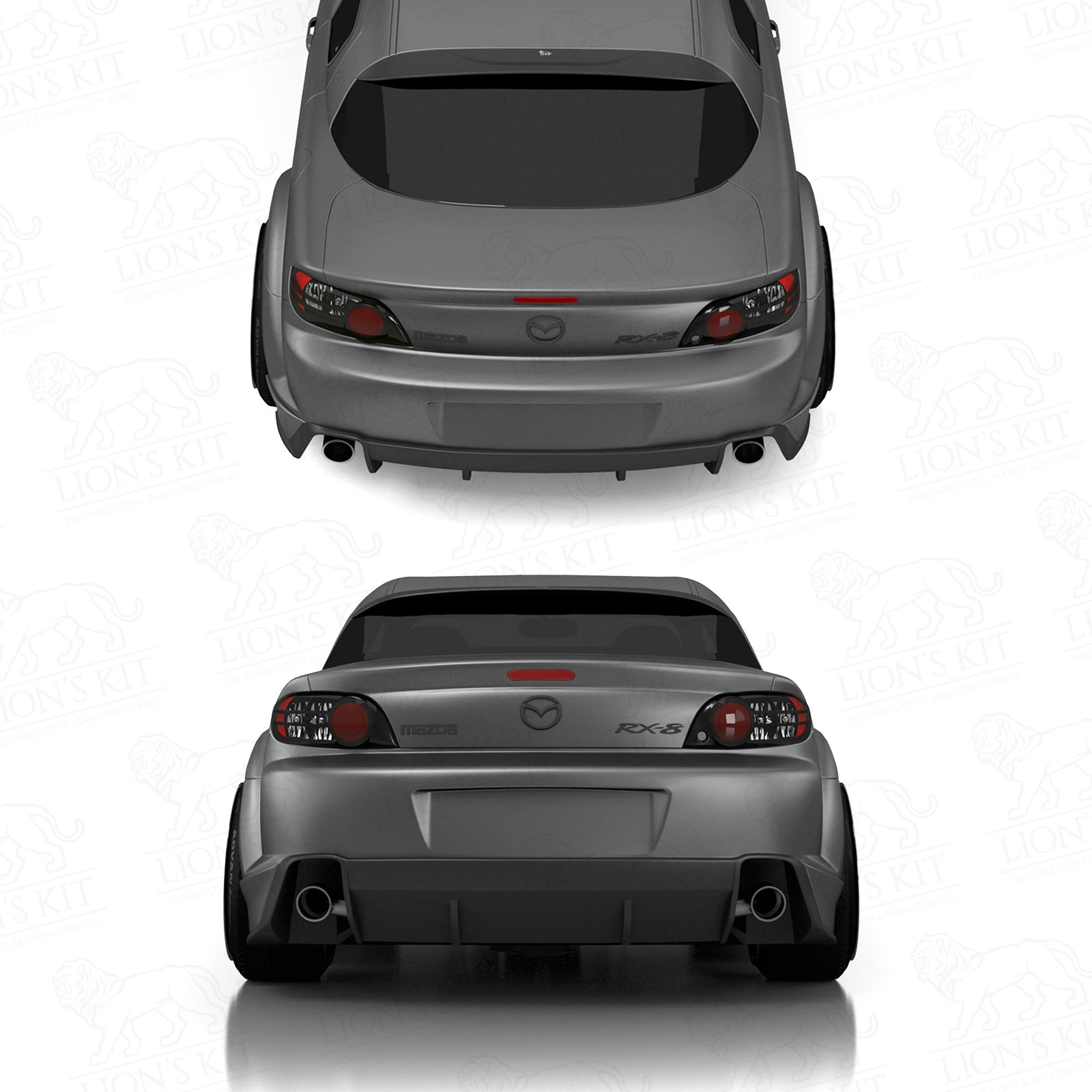 Zadný okenný spojler V2 Mazda RX-8 SE3P S1/S2 2003–2012