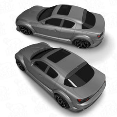 Zadný okenný spojler V2 Mazda RX-8 SE3P S1/S2 2003–2012
