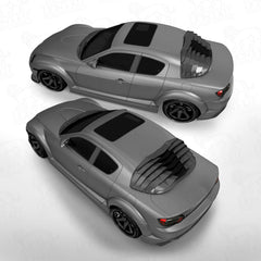 Žalúzia zadného okna (Rear Window Louver) pre Mazda RX-8 SE3P (2003 – 2012)