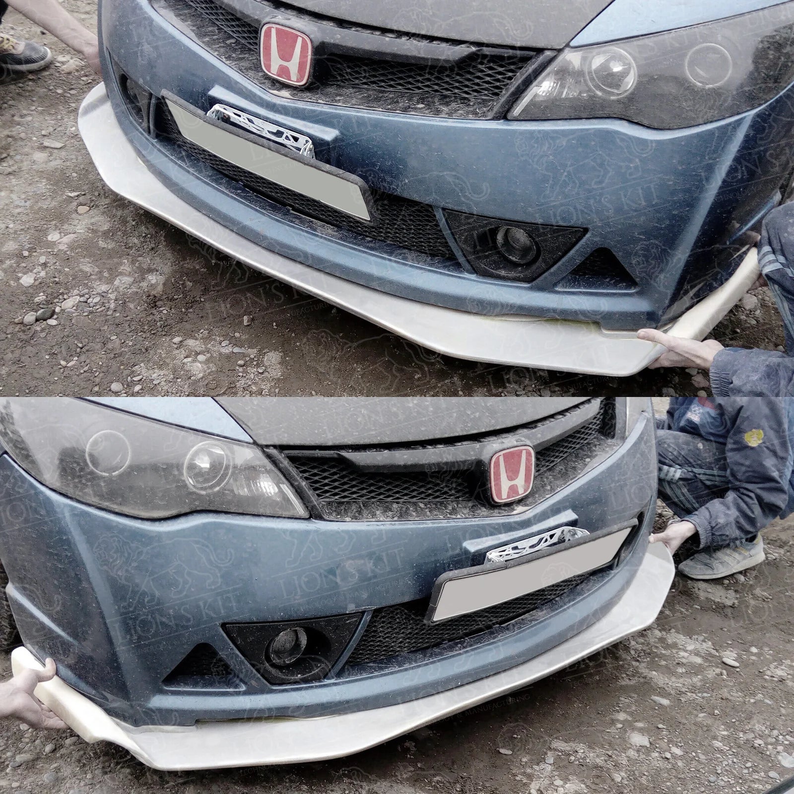 Predný splitter nárazníka MUGEN RR TYPE R Honda Civic VIII FD1/FD2 Sedan 2005–2012