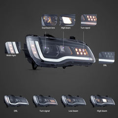 Chrysler 300 2011–2023 LED Front Headlights with Animation