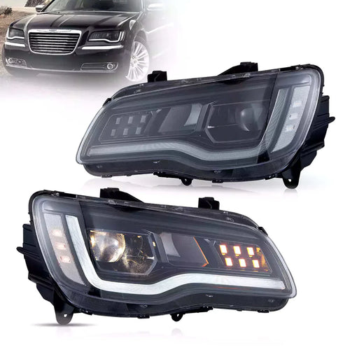 Chrysler 300 2011–2023 predné LED svetlá s animáciou