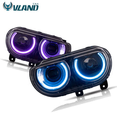 Dodge Challenger (2008–2014) Projector Headlights – RGB DRL