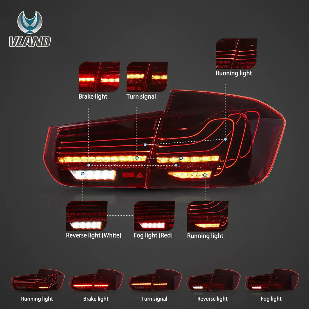 Zadné „Laser style“ svetlá BMW 3 Series F30 / M3 F80 (2012–2019) – CSL dizajn