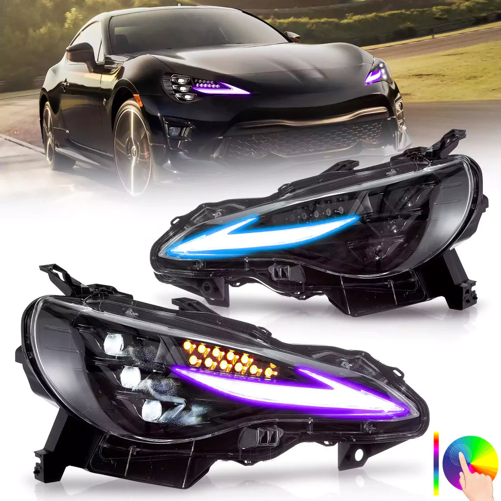 Tuning Front RGB LED Lights Toyota GT86 / Subaru BRZ / Scion FR-S (2012–2021)