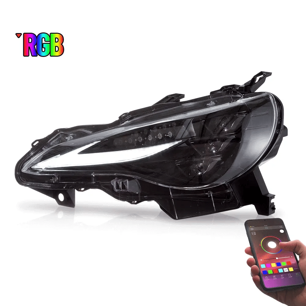 Tuning predné RGB LED svetlá Toyota GT86 / Subaru BRZ / Scion FR-S (2012–2021)
