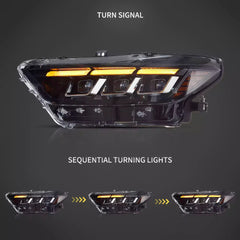Predné LED svetlá Ford Mustang S550 (2015–2017) – S650 štýl