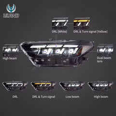Predné LED svetlá Ford Mustang S550 (2015–2017) – S650 štýl