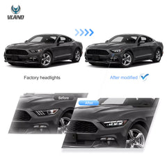 Predné LED svetlá Ford Mustang S550 (2015–2017) – S650 štýl