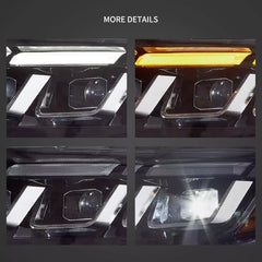 Predné LED svetlá Ford Mustang S550 (2015–2017) – S650 štýl