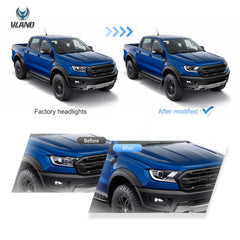 Ford Ranger T6 (2015–2019) Front LED Projector Headlights