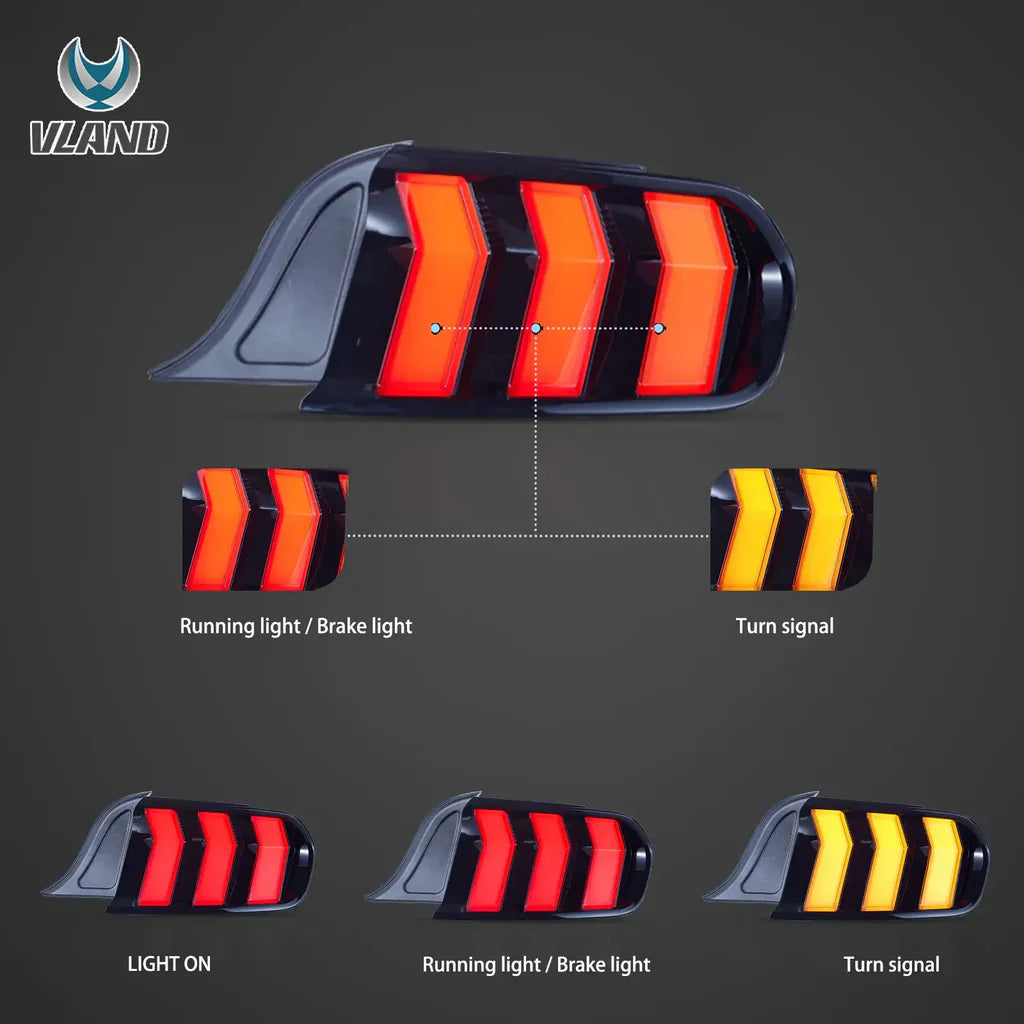 Zadné LED svetlá Ford Mustang S550 (2015–2023)