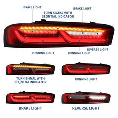 Rear LED lights Chevrolet Camaro (2016–2018) – sequential EU