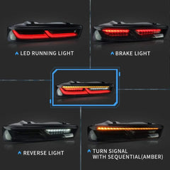 Rear LED lights Chevrolet Camaro (2016–2018) – sequential EU