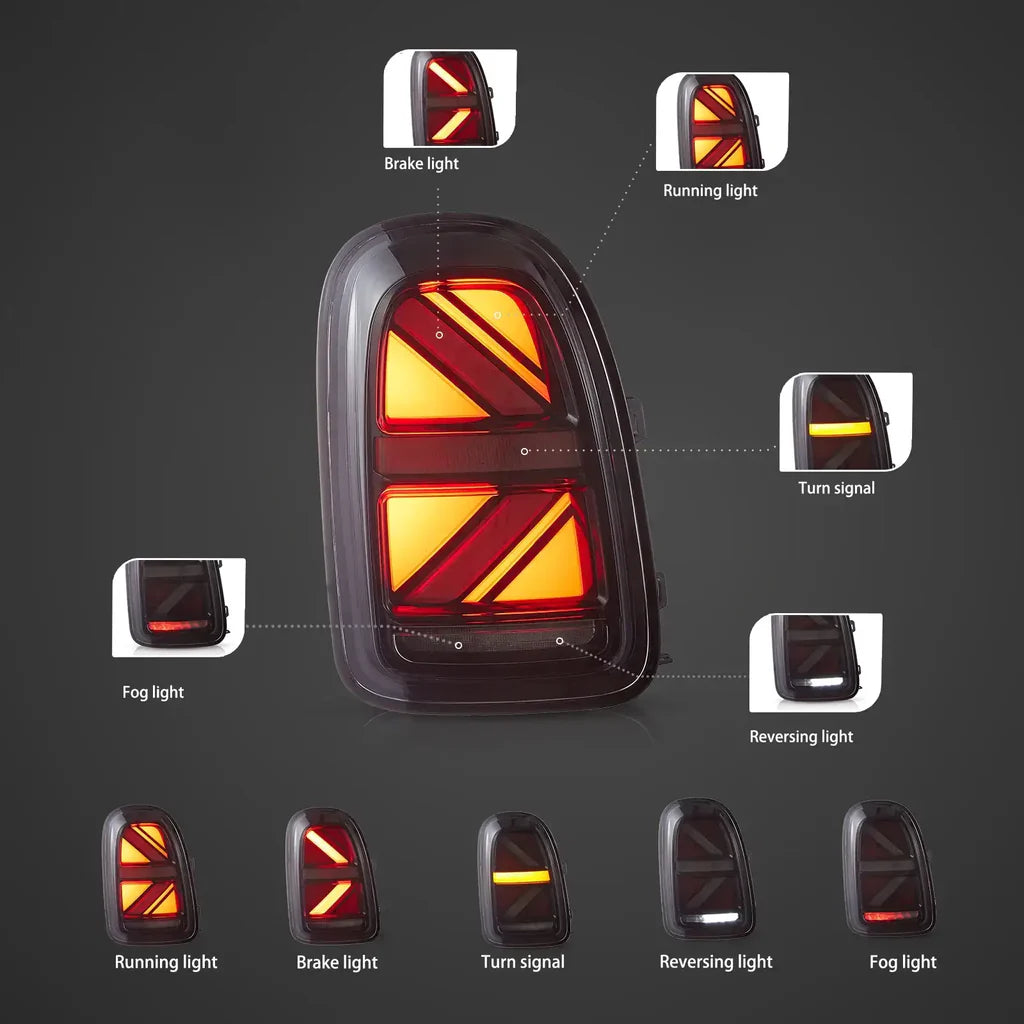 Tuning zadné LED svetlá Mini Countryman F60 (2017–2023) Union Jack