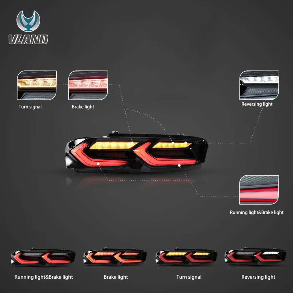 Zadné LED svetlá Chevrolet Camaro (2019–2024) – sekvenčné