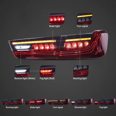 Zadné „Laser style“ svetlá BMW 3 Series G20 / M3 G80 (2019–2024) – CSL dizajn