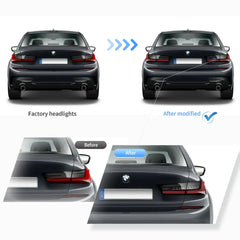 Zadné „Laser style“ svetlá BMW 3 Series G20 / M3 G80 (2019–2024) – CSL dizajn
