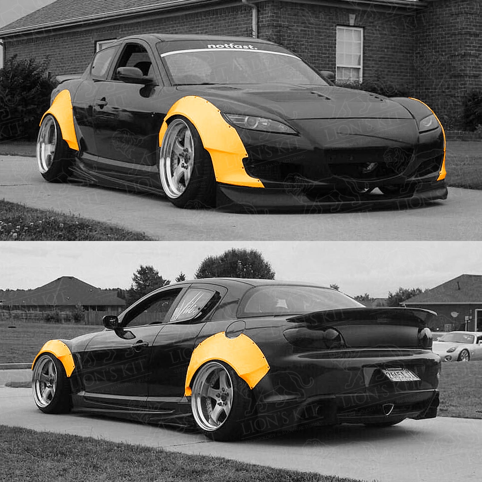 Rozšírenia blatníkov Wide Body pre Mazda RX-8 SE3P S1, predné aj zadné