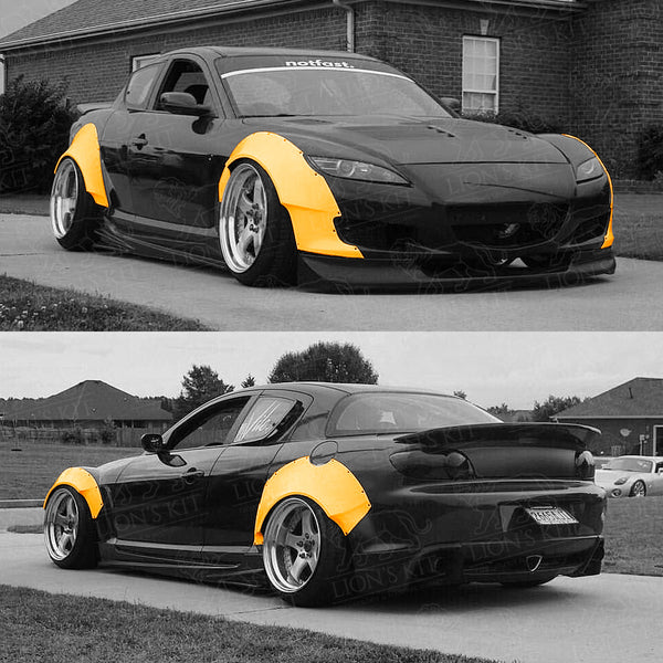 Rozšírenia blatníkov Wide Body pre Mazda RX-8 SE3P S1, predné aj zadné