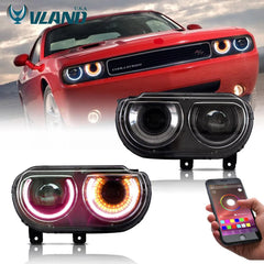 Dodge Challenger (2008–2014) Projector Headlights – RGB DRL