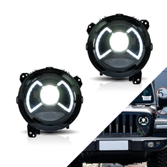 Tuning predné LED svetlá Jeep Wrangler JL/JLU (2018+) Full LED