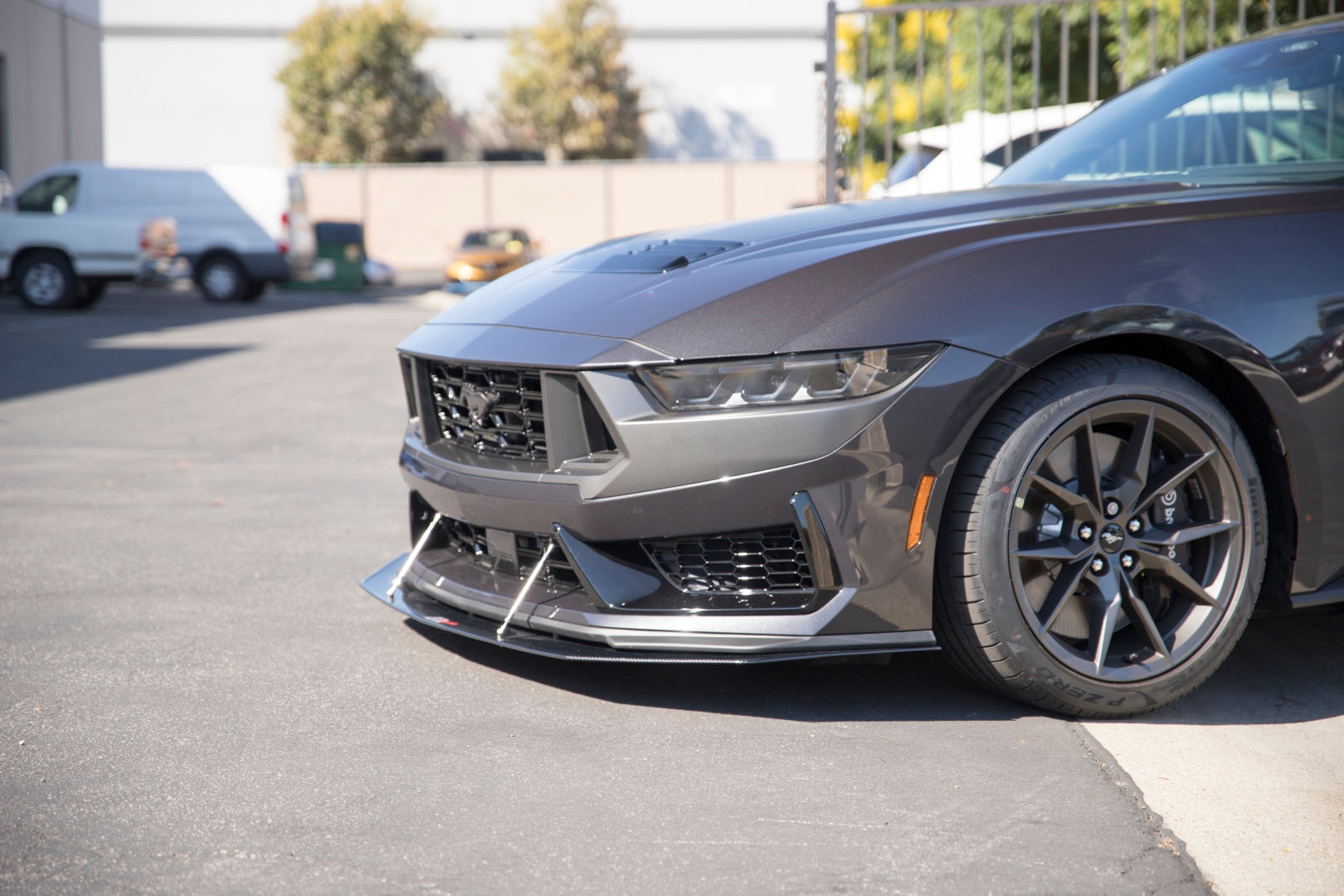 Carbon Fiber APR Front Splitter for Ford Mustang Dark Horse - Rods Included