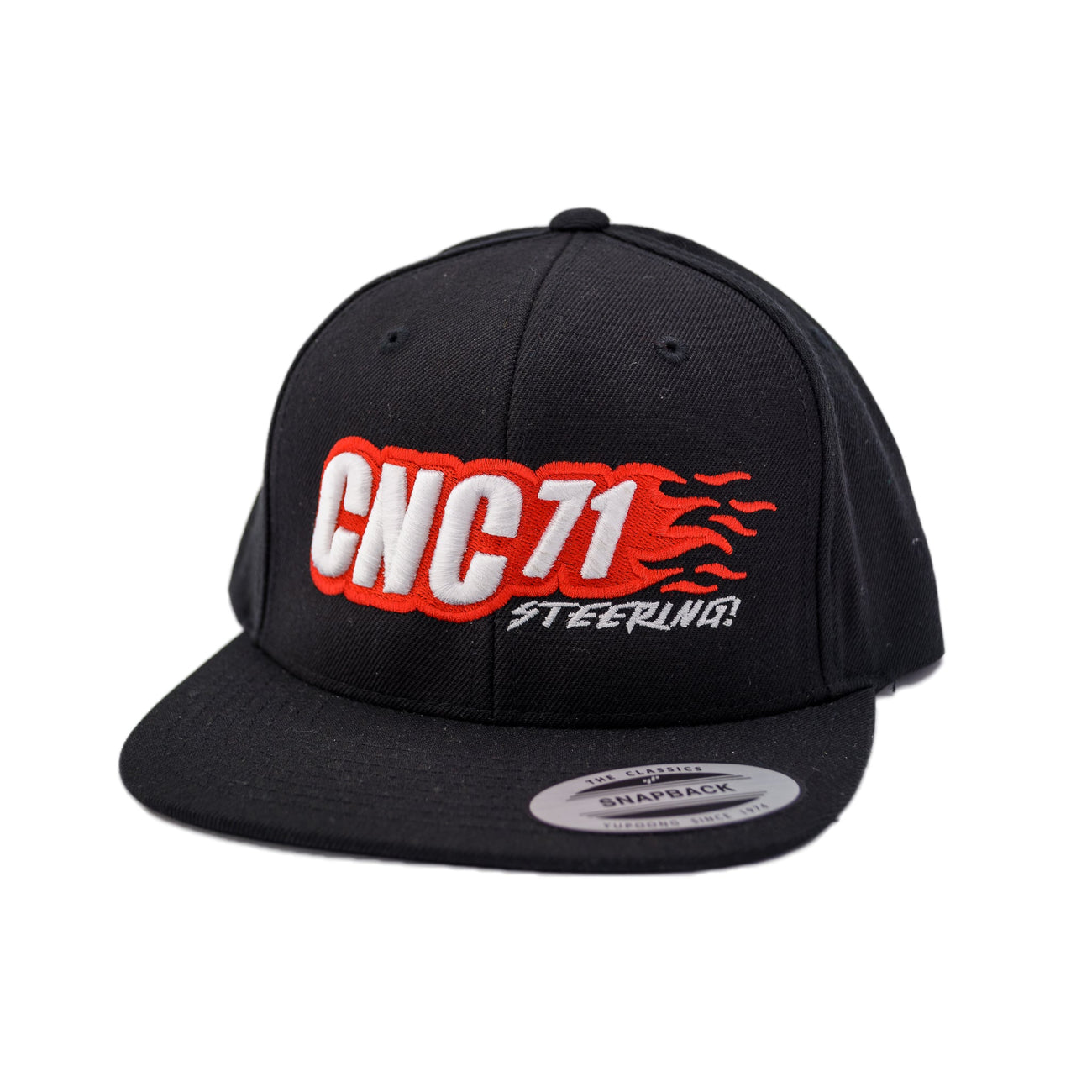 Snapback Cap CNC71 – black (CNC71 logo)