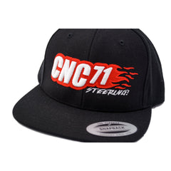 Snapback Cap CNC71 – black (CNC71 logo)