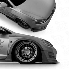 Splittery bočných prahov V1 VW Golf VII MK7 5D 2012–2017