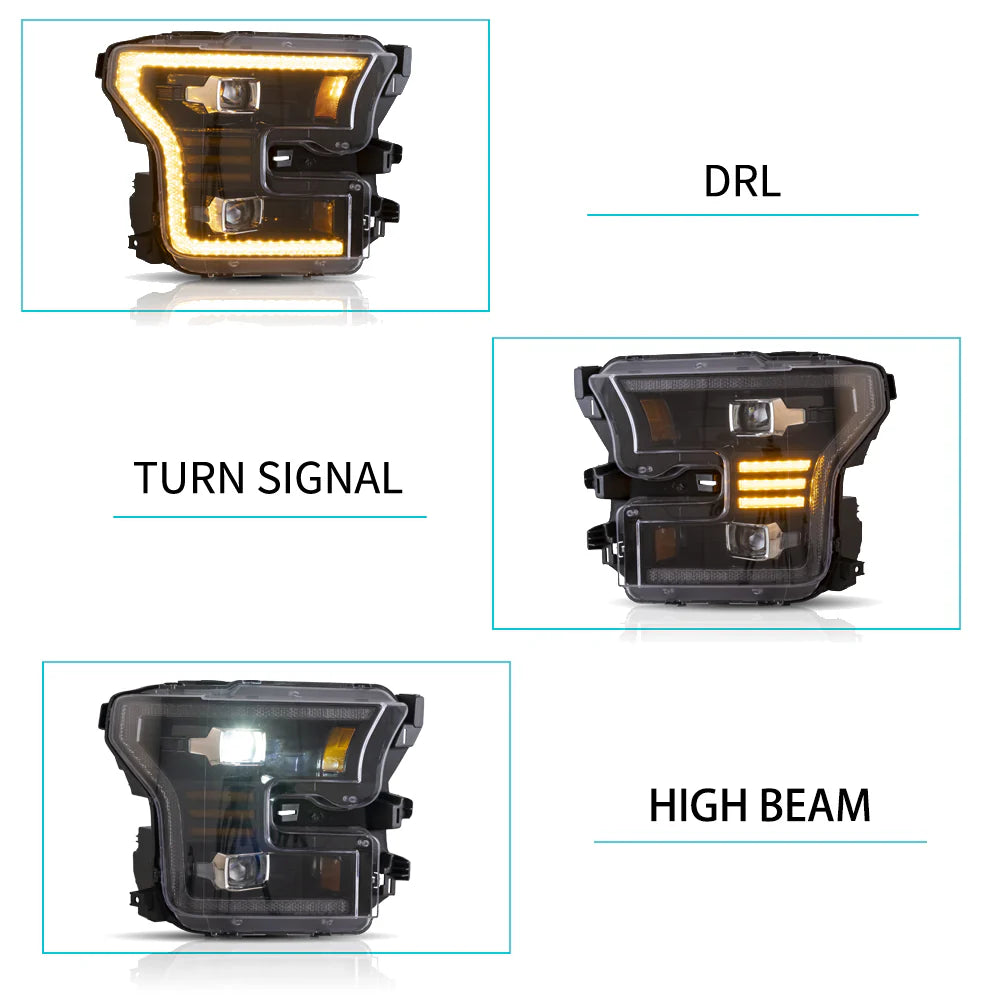Predné LED svetlá Ford F-150 (2015–2017)