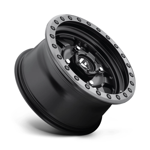 Fuel UTV D557 Anza 14X7 4X110 ET13 Matte Black / Gun Metal Ring
