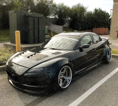 Predné rozšírenia blatníkov Wide Body Mazda RX-8 SE3P S1 2003–2008 +40 mm