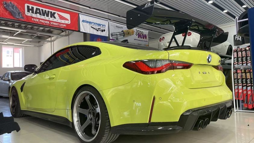 BMW G82 M4 GTC-300 karbónové nastaviteľné krídlo 2021+