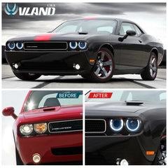 Dodge Challenger (2008–2014) Projector Headlights – RGB DRL