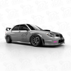 Rozšírenia predných blatníkov Subaru Impreza WRX STI II Hawkeye GD Sedan +50 mm
