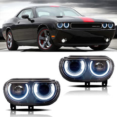 Dodge Challenger (2008–2014) Projector Headlights – RGB DRL