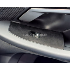 Interiérová semišová / „Alcantara“ fólia Panther Black – šírka 140 cm (metráž)