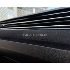 Interiérová semišová / „Alcantara“ fólia Panther Black – šírka 140 cm (metráž)