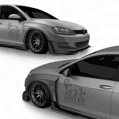Splittery bočných prahov V1 VW Golf VII MK7 5D 2012–2017