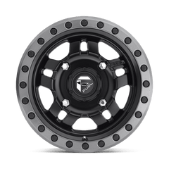 Fuel UTV D557 Anza 14X7 4X110 ET13 Matte Black / Gun Metal Ring
