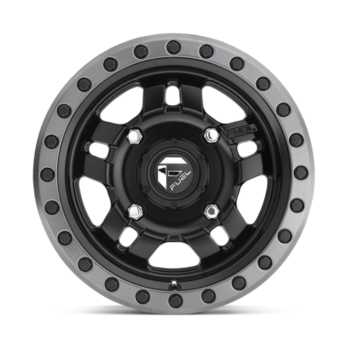 Fuel UTV D557 Anza 14X7 4X110 ET13 Matte Black / Gun Metal Ring