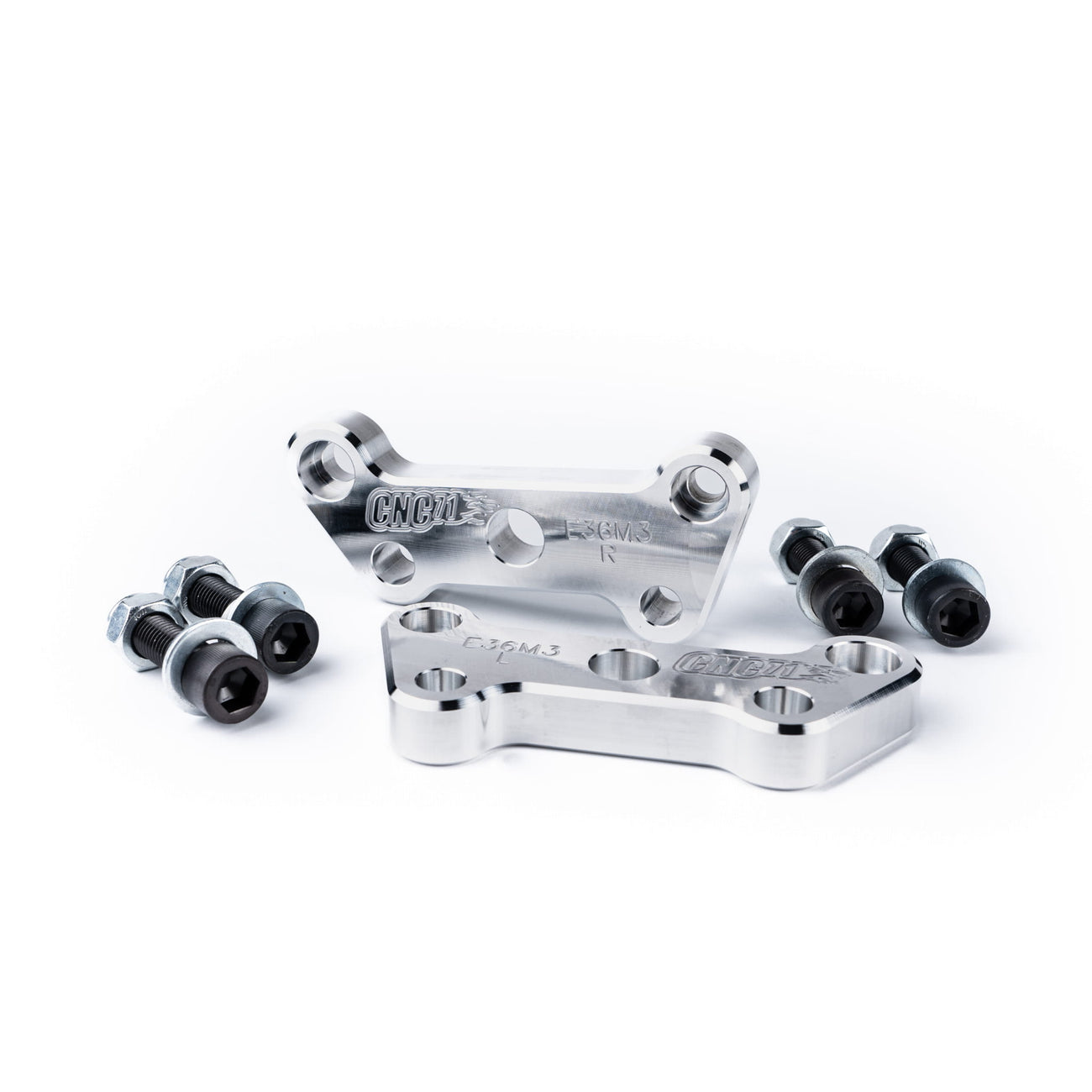 Lock adapters BMW E36 M3 – for stock control arms (increased steering angle)