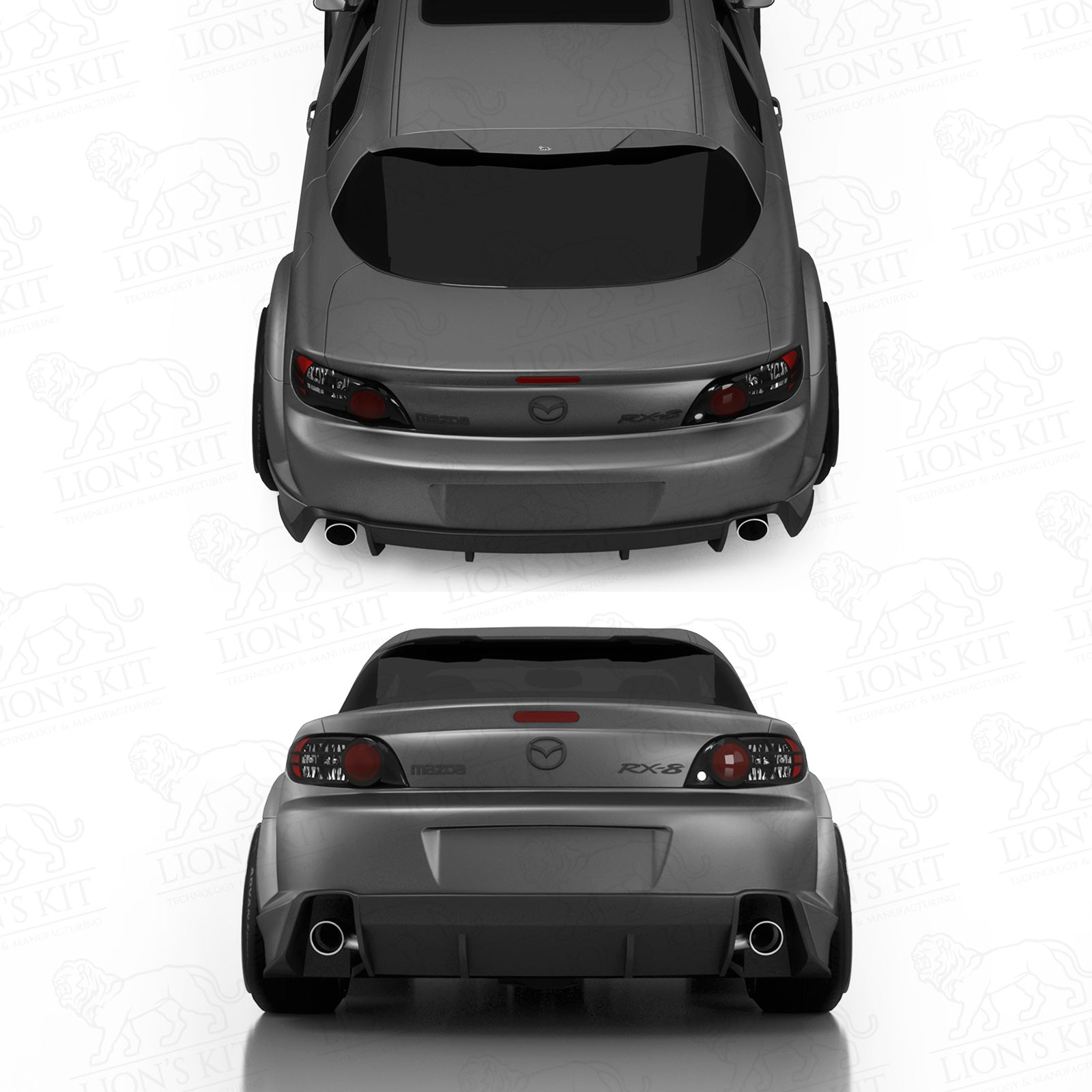 Zadný okenný spojler V1 Mazda RX-8 SE3P S1/S2 2003–2012