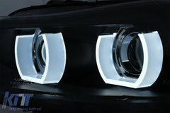 3D Xenon Angel Eyes svetlá BMW E90 E91 LCI (2008-2011) – čierne, D1S, E6
