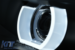 3D Xenon Angel Eyes svetlá BMW E90 E91 LCI (2008-2011) – čierne, D1S, E6